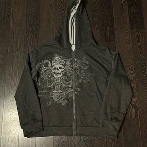 Men's Black Skull Hoodie